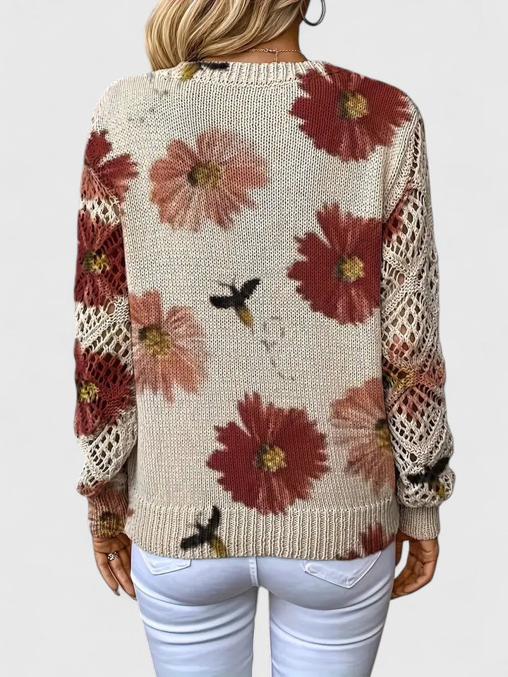 LIZA | Cozy Flower Sweater