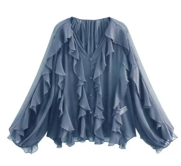 PILAR | Ruffled Blouse