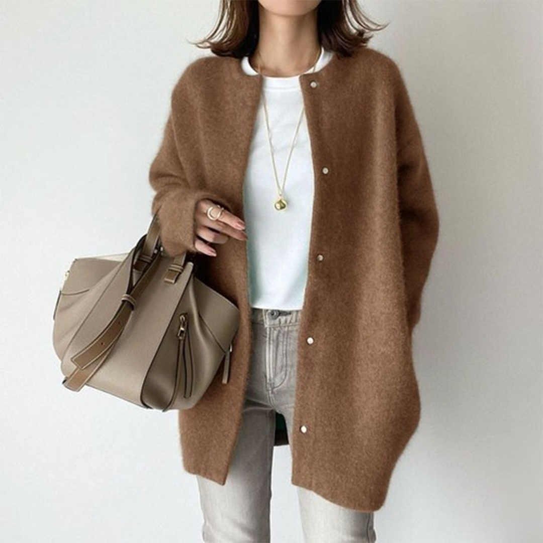 HABIBI | Elegant Suede Cardigan