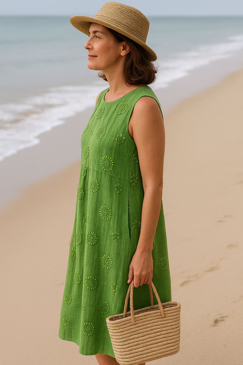 SOFIE | Midi Sleeveless Dress – Light Freedom, Everyday Charm