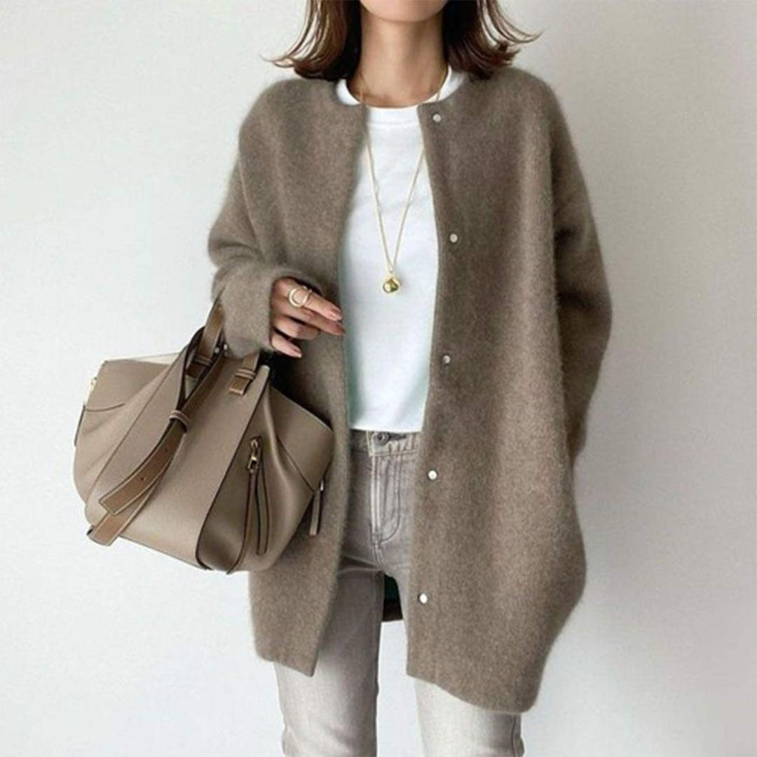 HABIBI | Elegant Suede Cardigan