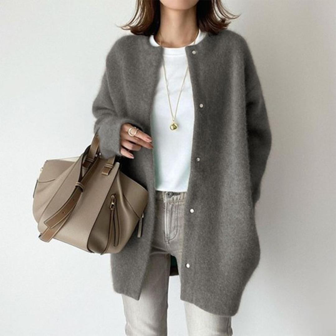 HABIBI | Elegant Suede Cardigan