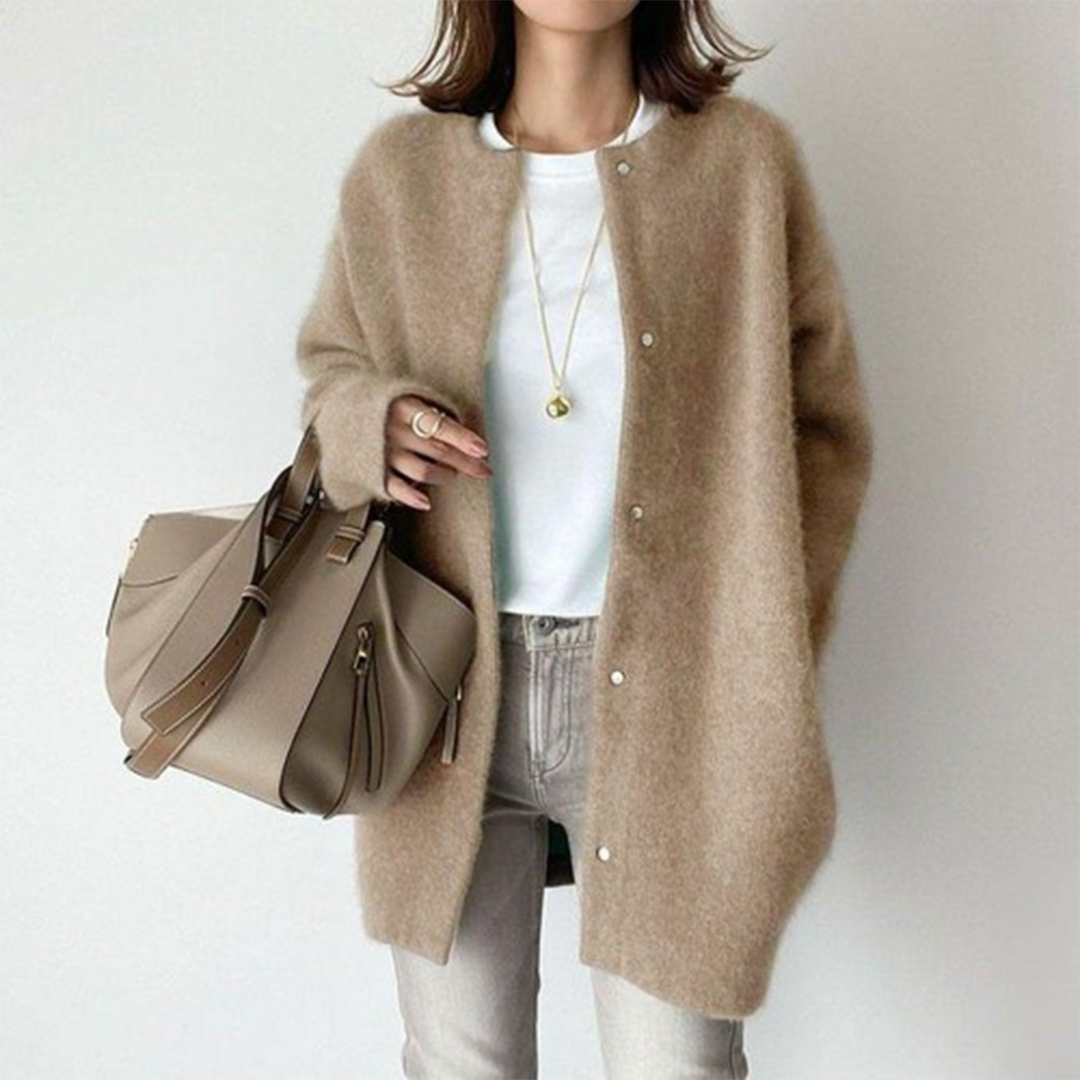 HABIBI | Elegant Suede Cardigan