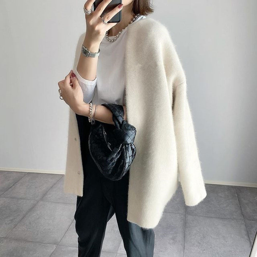 HABIBI | Elegant Suede Cardigan
