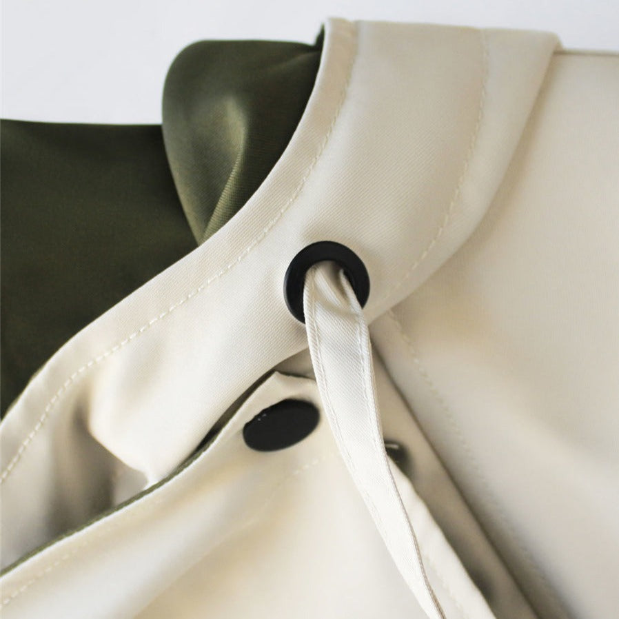NATI | Two-Layer Hooded Jacket with Snap and Zip Closure