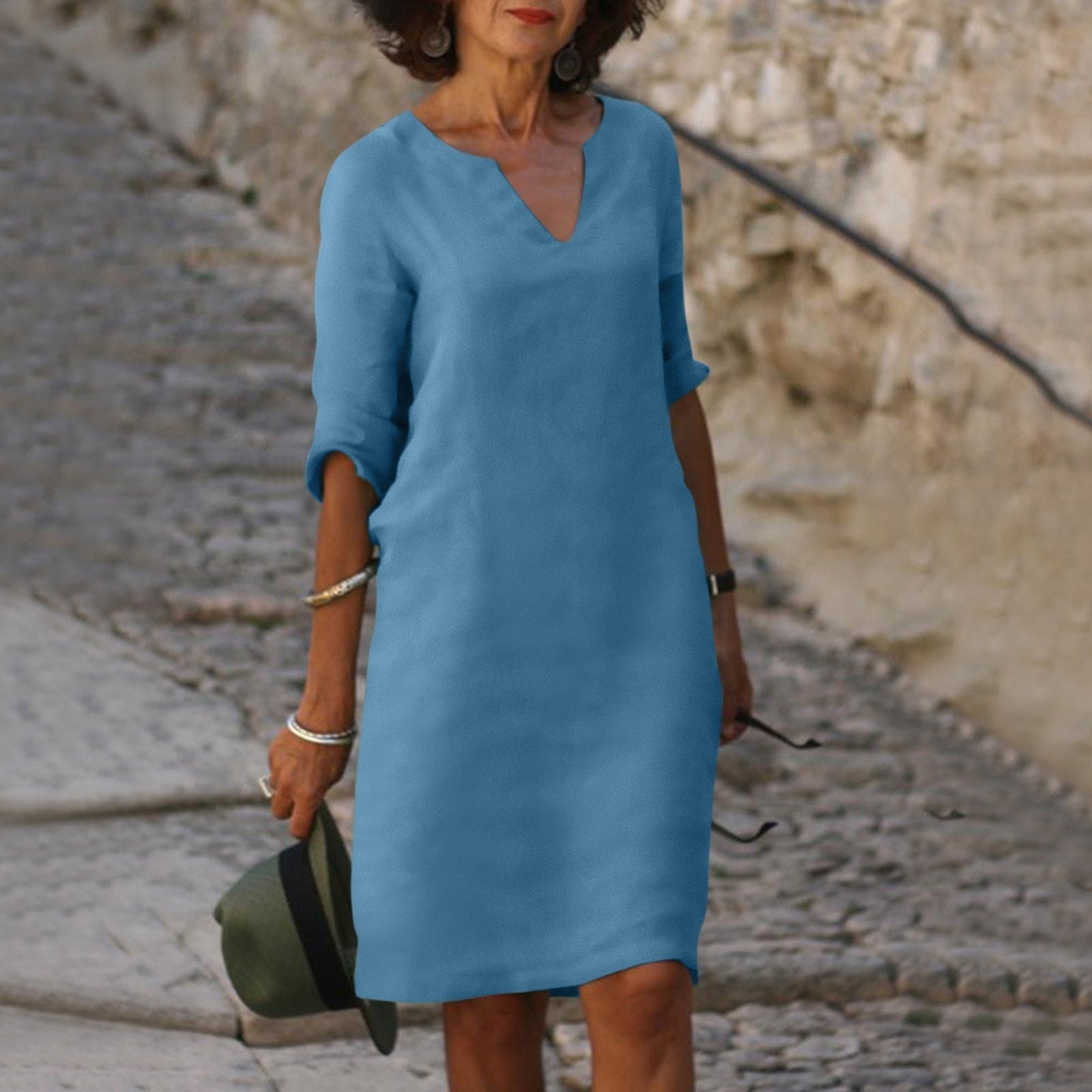 CASSIE | Perfectly Fitted V-Neck Dress