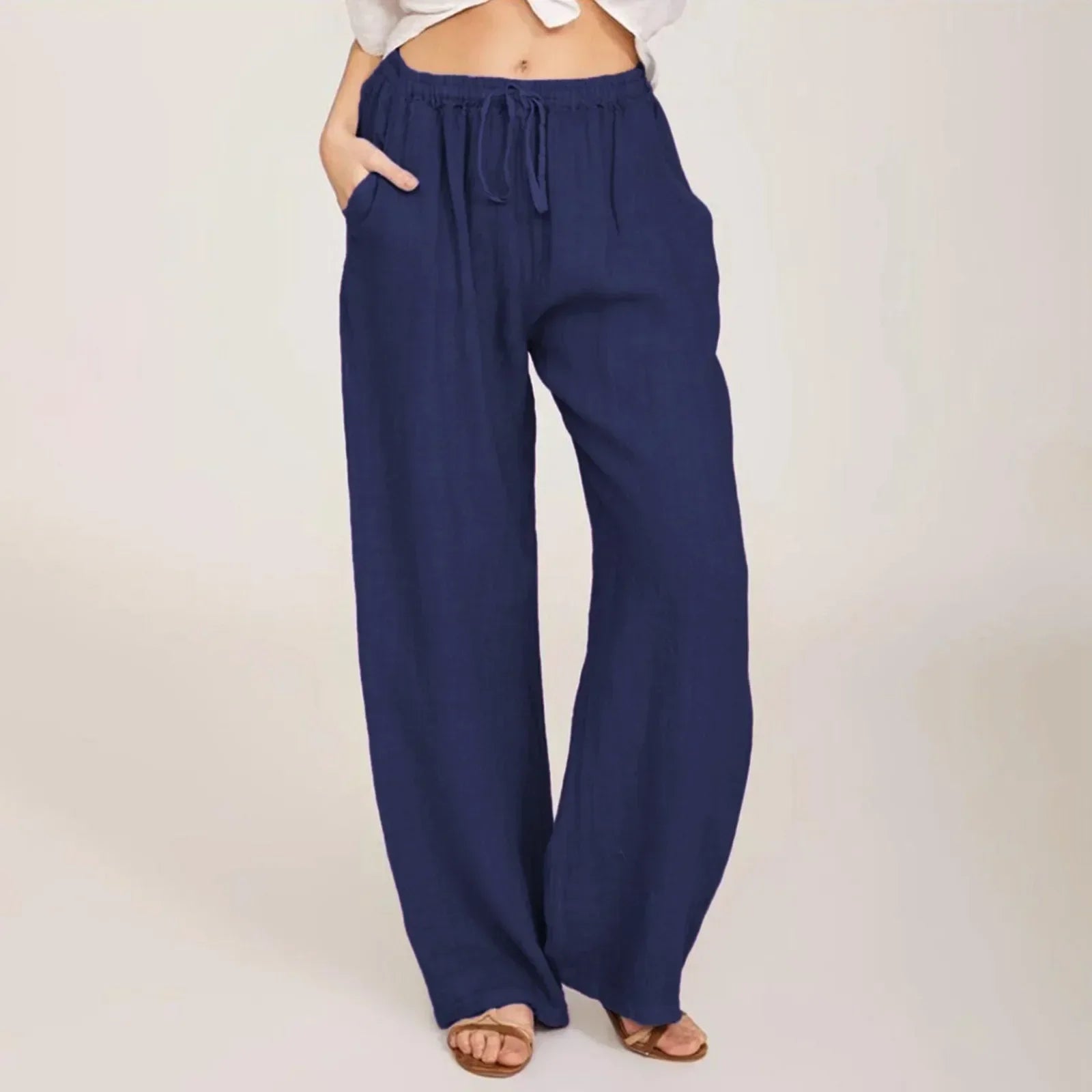 JULIA | Comfortable Cotton and Linen Trousers