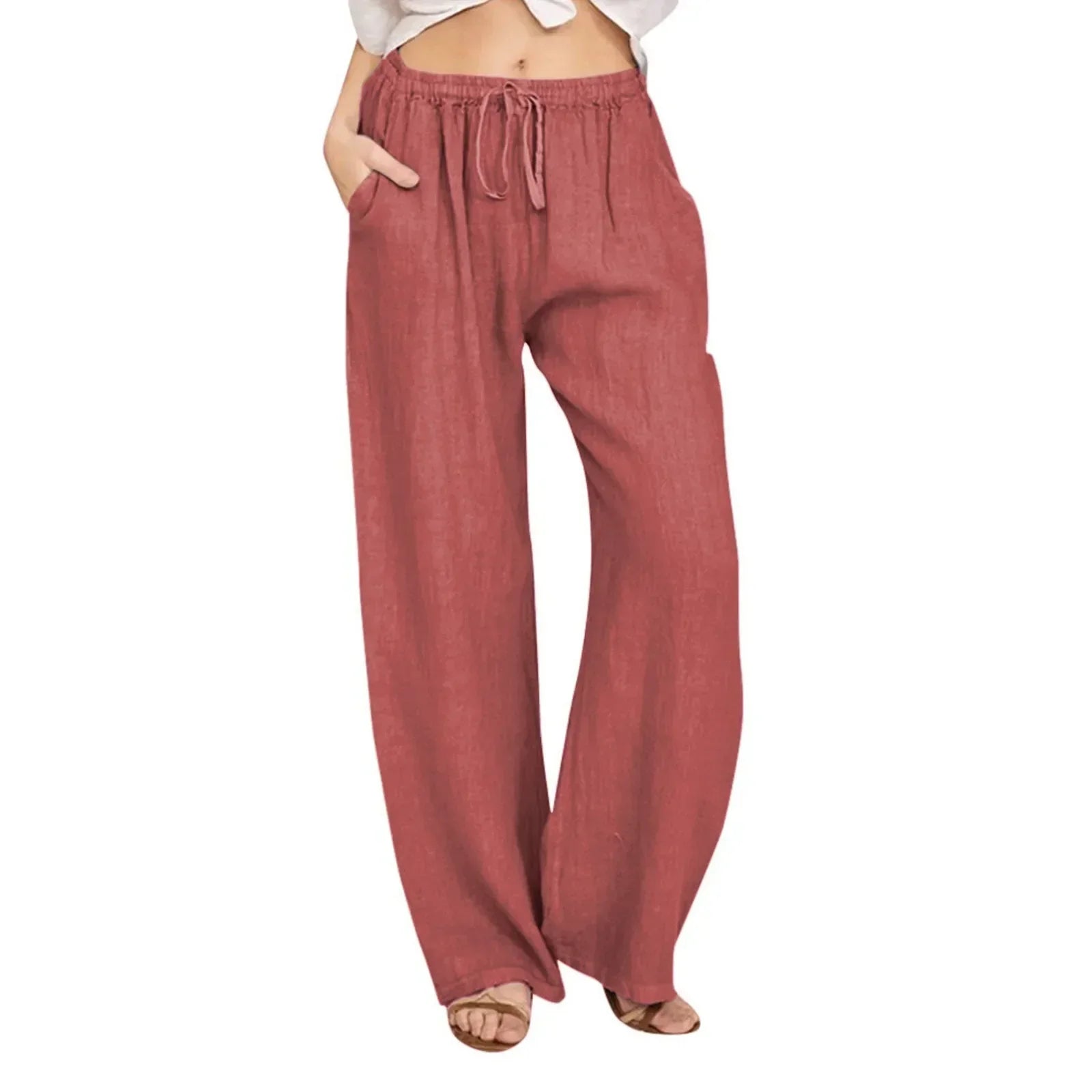 JULIA | Comfortable Cotton and Linen Trousers