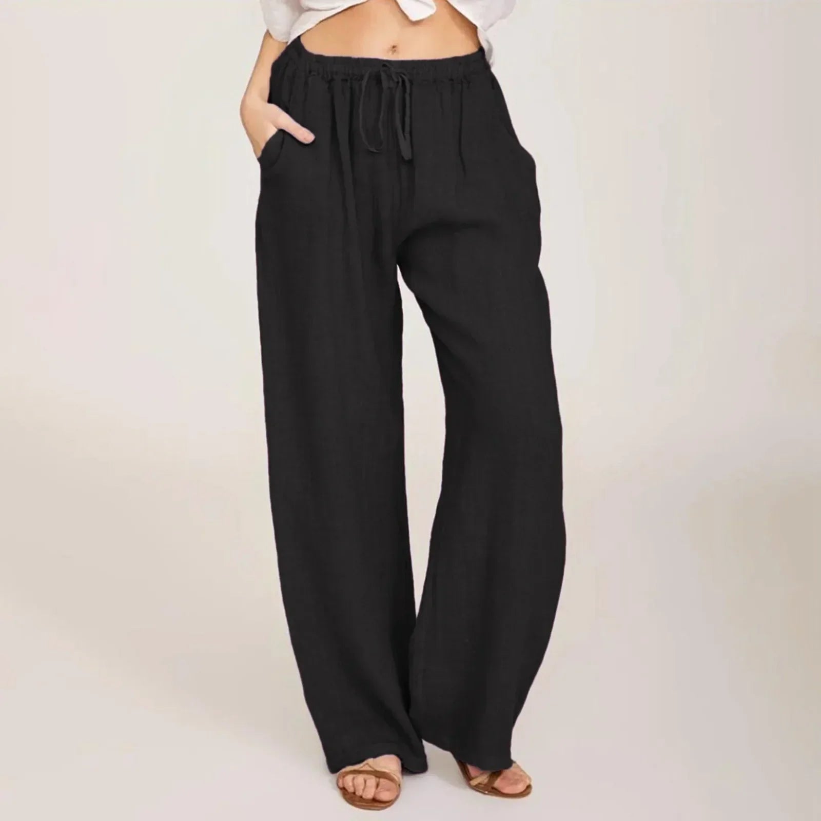 JULIA | Comfortable Cotton and Linen Trousers