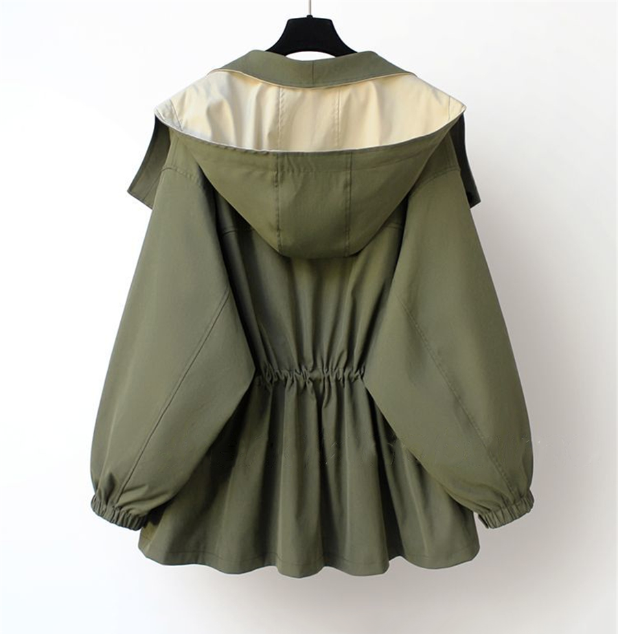 NATI | Two-Layer Hooded Jacket with Snap and Zip Closure