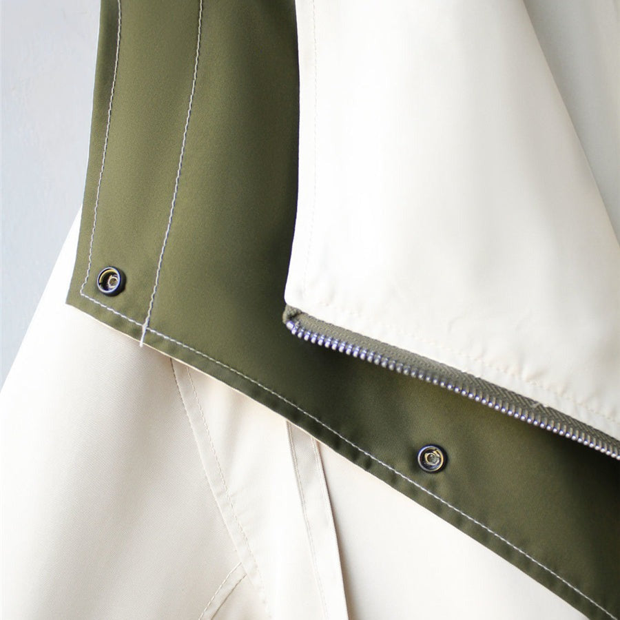 NATI | Two-Layer Hooded Jacket with Snap and Zip Closure