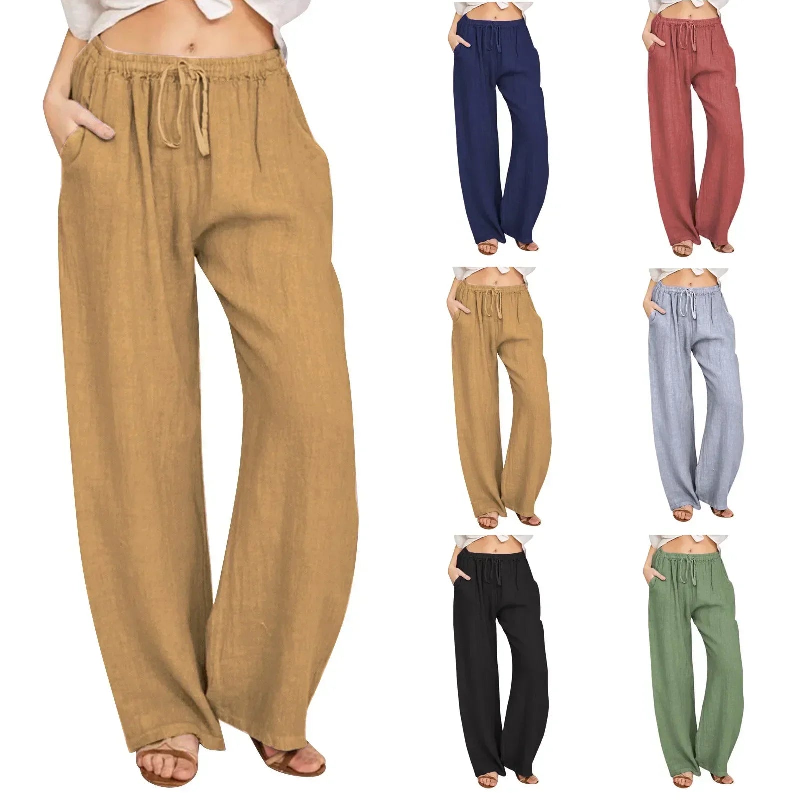 JULIA | Comfortable Cotton and Linen Trousers