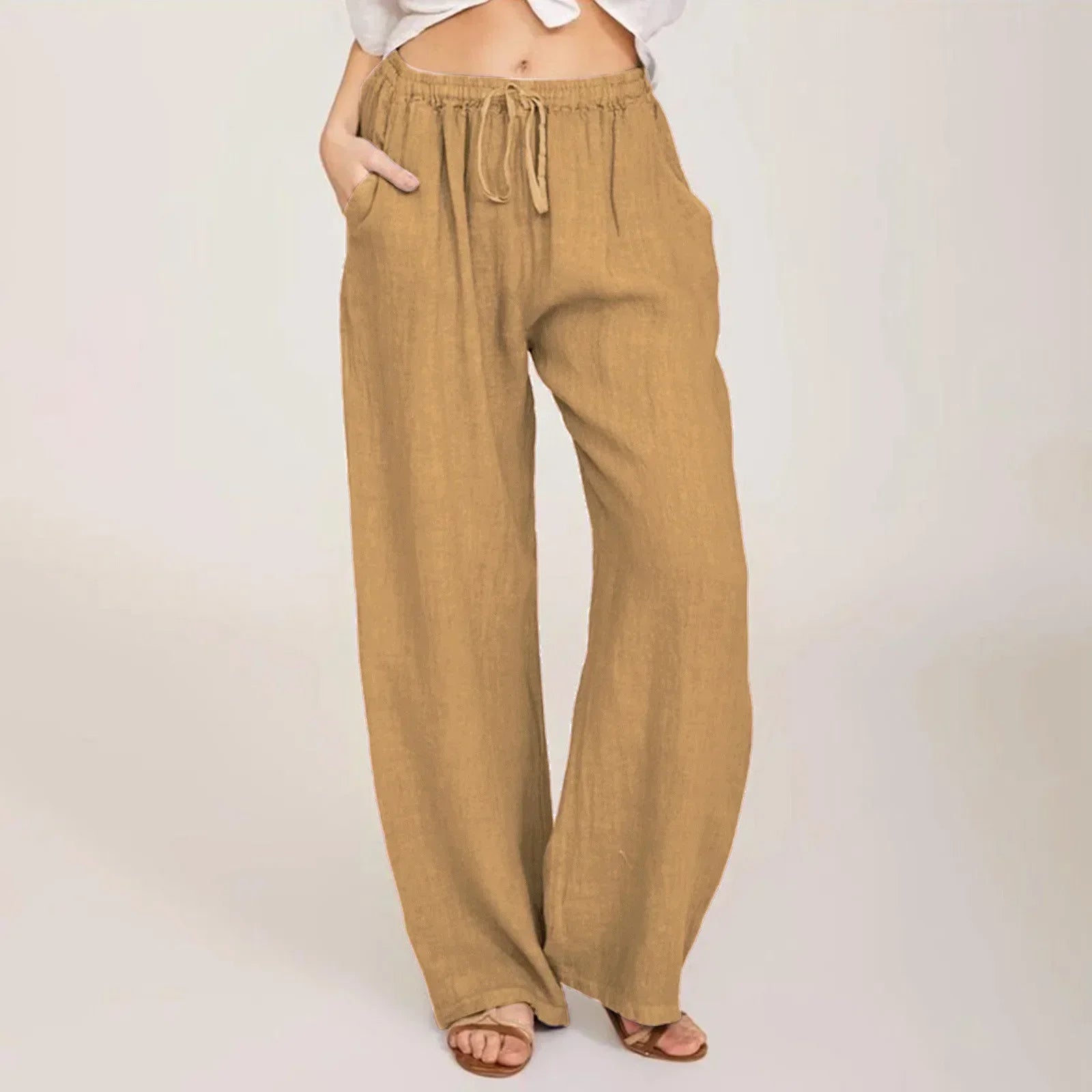 JULIA | Comfortable Cotton and Linen Trousers