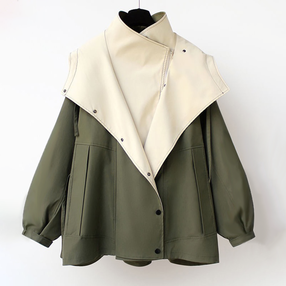 NATI | Two-Layer Hooded Jacket with Snap and Zip Closure