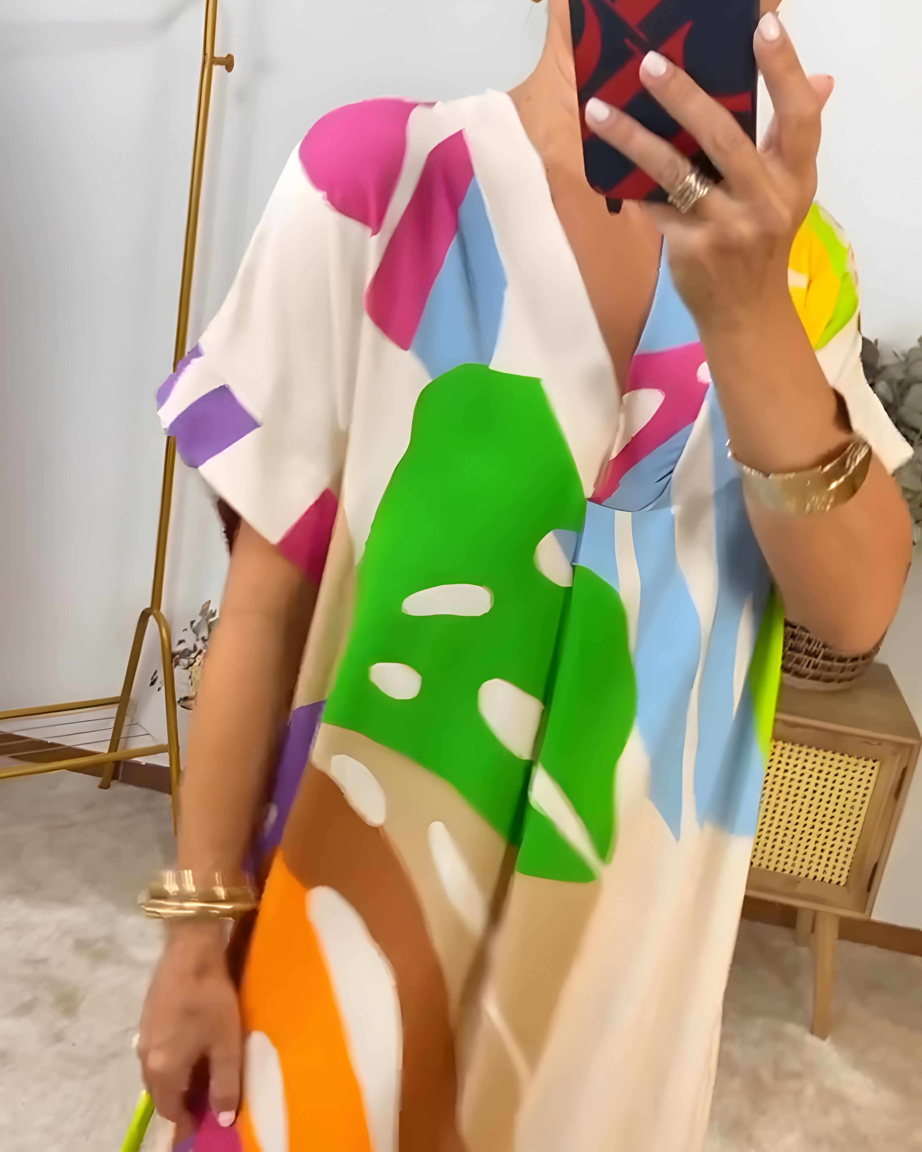 EMELIA | Abstract Print Dress