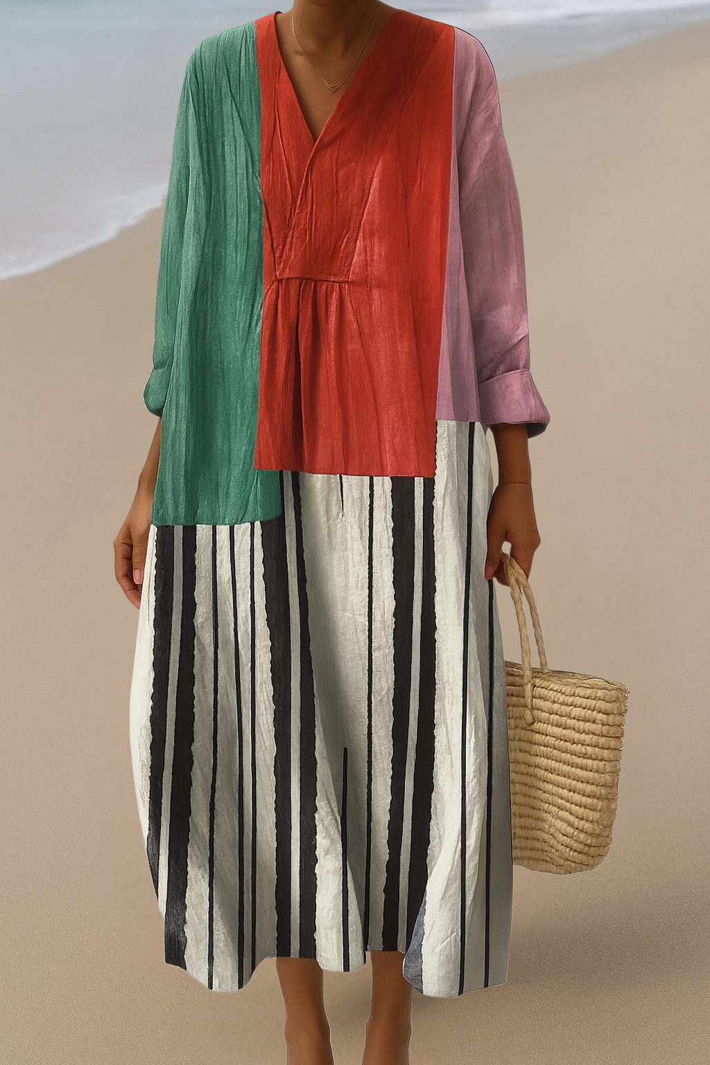 SOFIE | Artistic Maxi Dress – Showcase Effortless Style