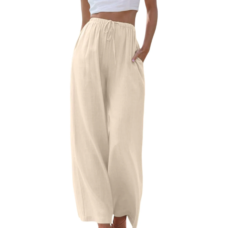 RUTH | Elegant cotton and linen trousers