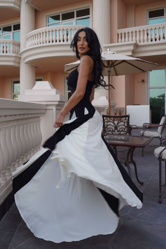 ELIANA | Paneled Maxi Dress