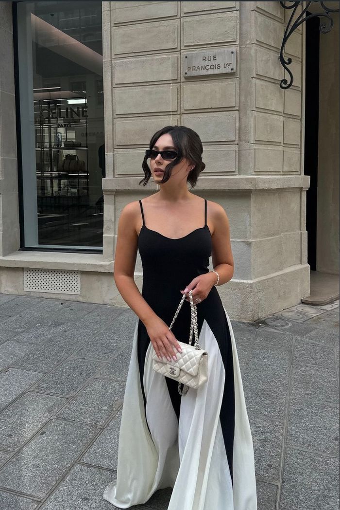 ELIANA | Paneled Maxi Dress