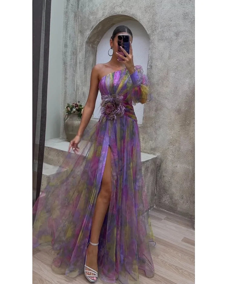CECELIA | Dress with One Sleeve