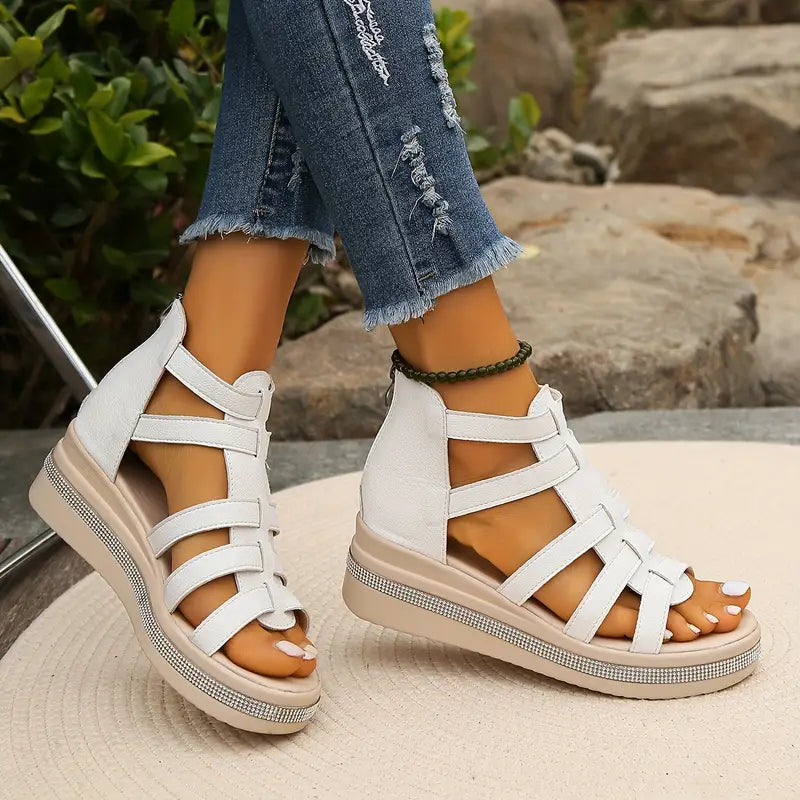 CHLOE | Elegant Wedge Sandals