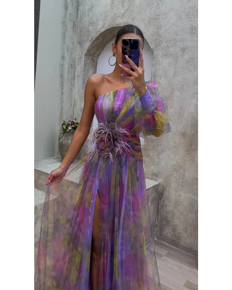 CECELIA | Dress with One Sleeve