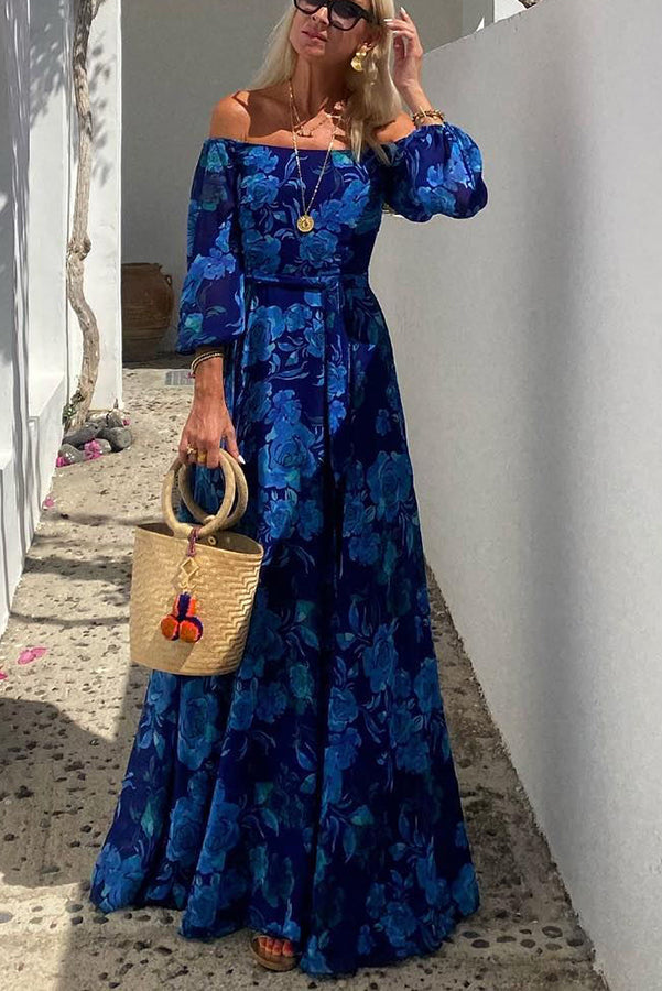 CALISTA | Floral Off-Shoulder Maxi Dress