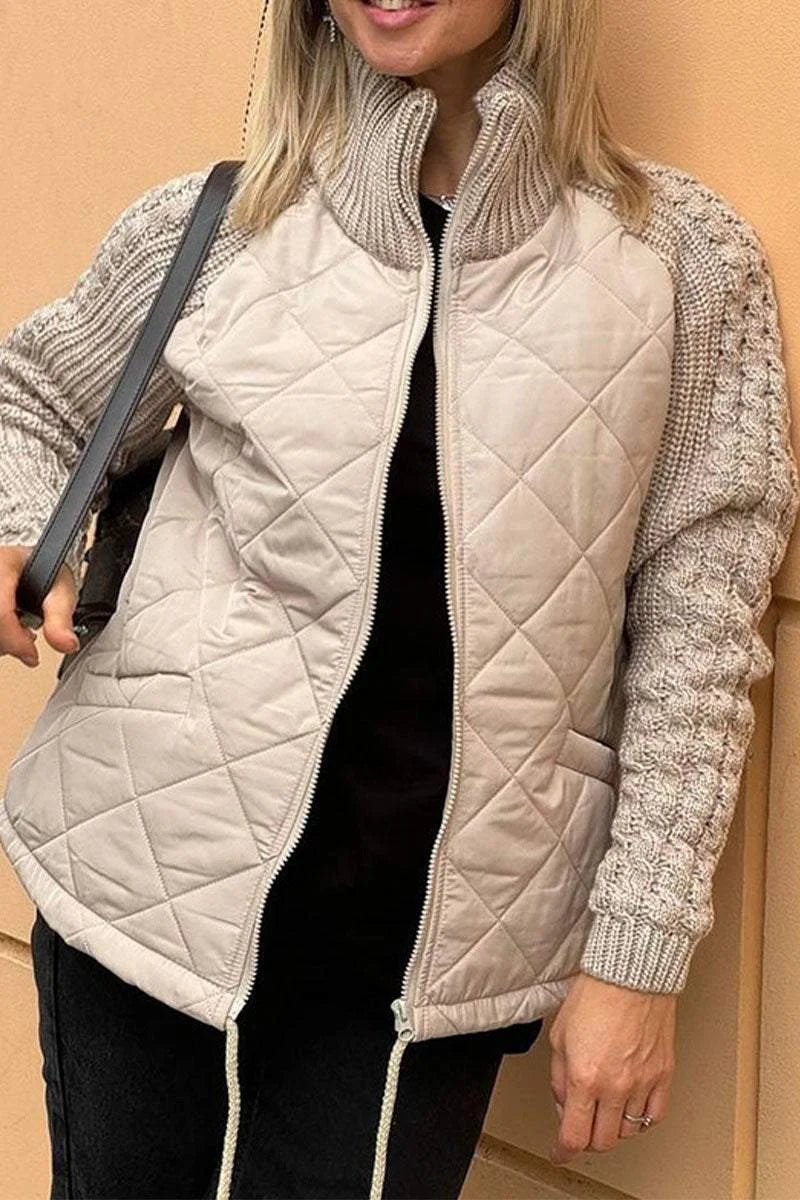 BELINA | Casual Patchwork Zip Jacket