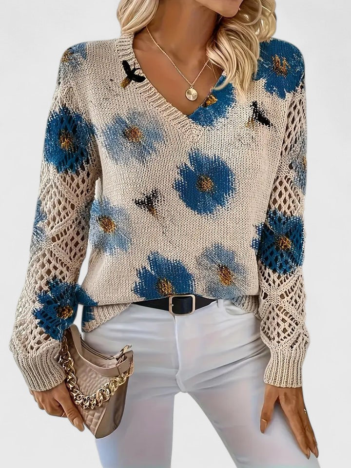LIZA | Cozy Flower Sweater