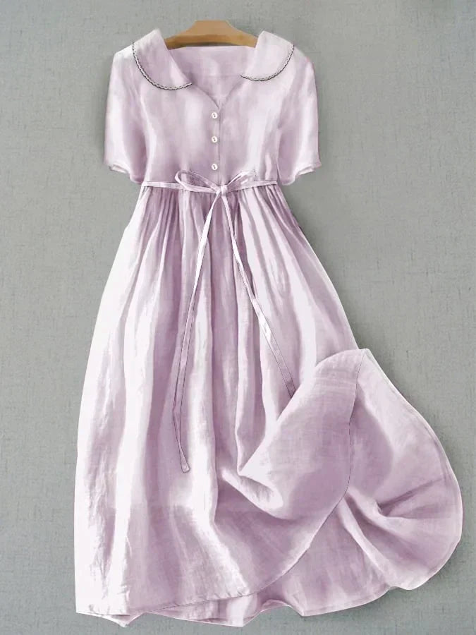 ROSAH | Elegant Cotton and Linen Dress