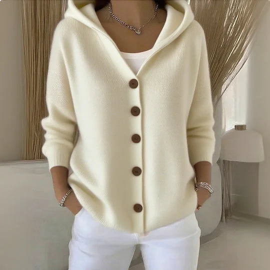 NYLAH | Comfortable Cardigan with Hoodie