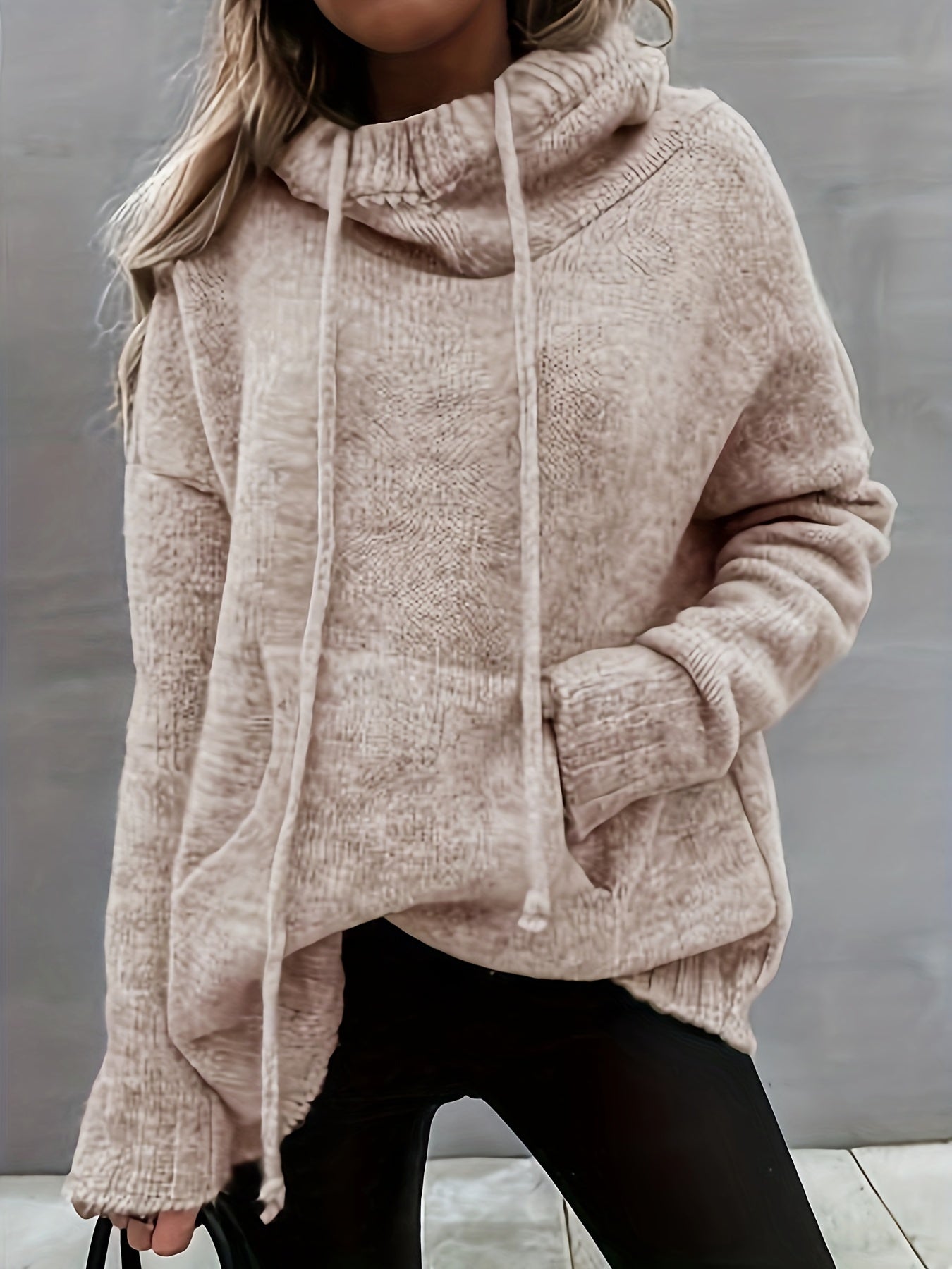 ZELINA | Long Sleeve Sweater with Pocket