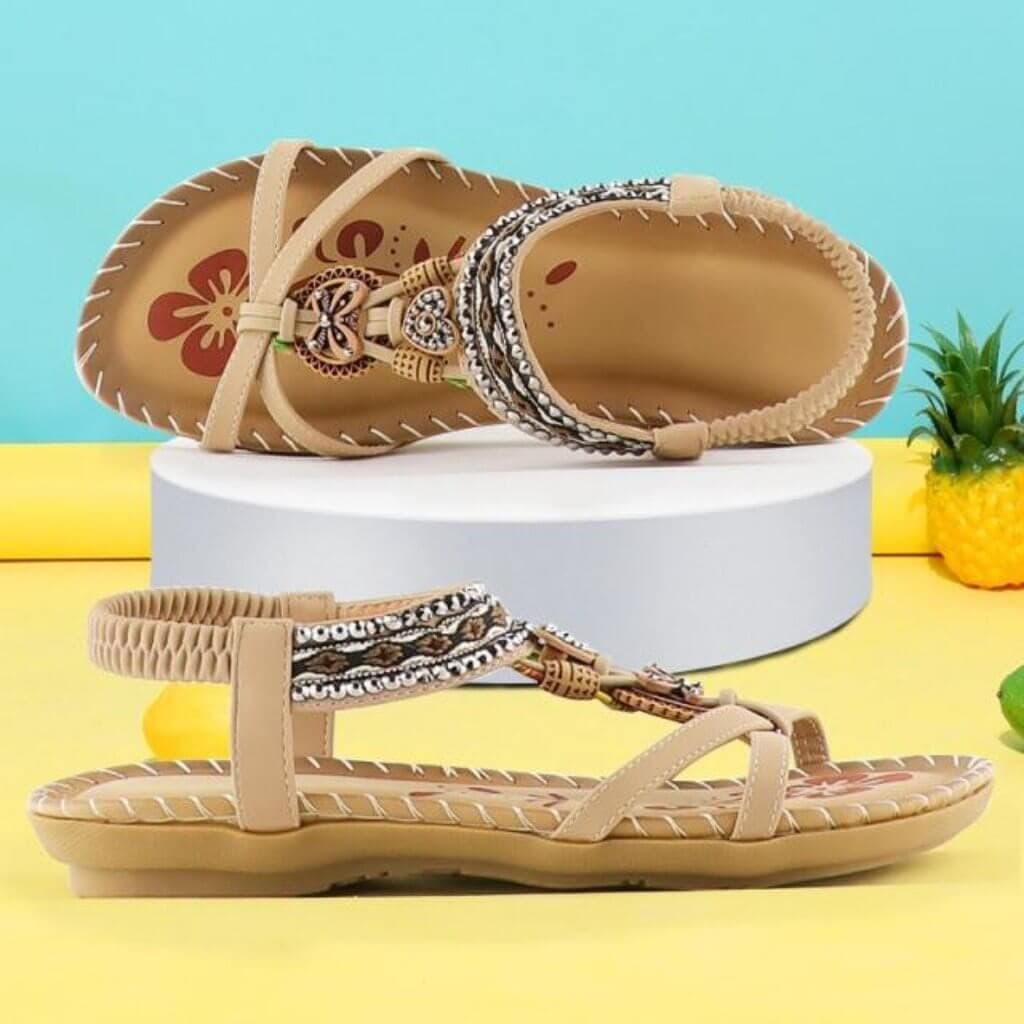 Havana | Sandals with Elastic Band and Soft Platform
