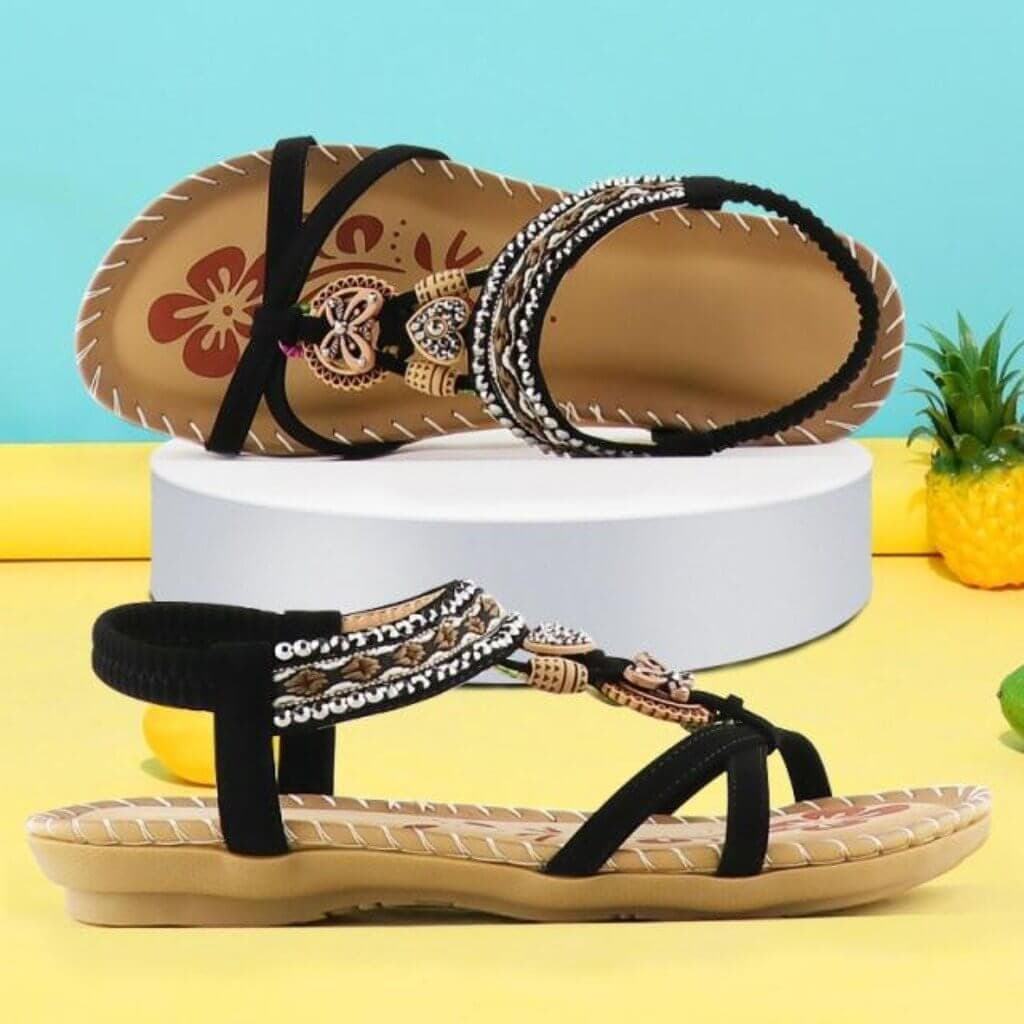 Havana | Sandals with Elastic Band and Soft Platform