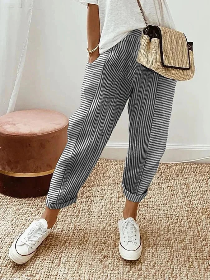 CLARA | Striped Pants