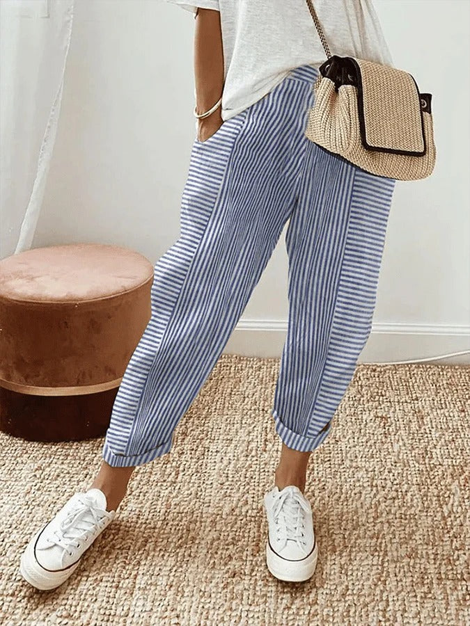 CLARA | Striped Pants