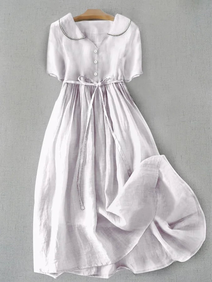 ROSAH | Elegant Cotton and Linen Dress