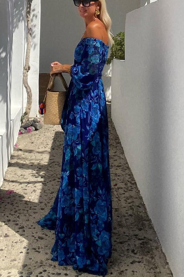 CALISTA | Floral Off-Shoulder Maxi Dress