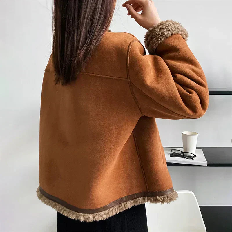 MALI | Shearling Buttoned Coat