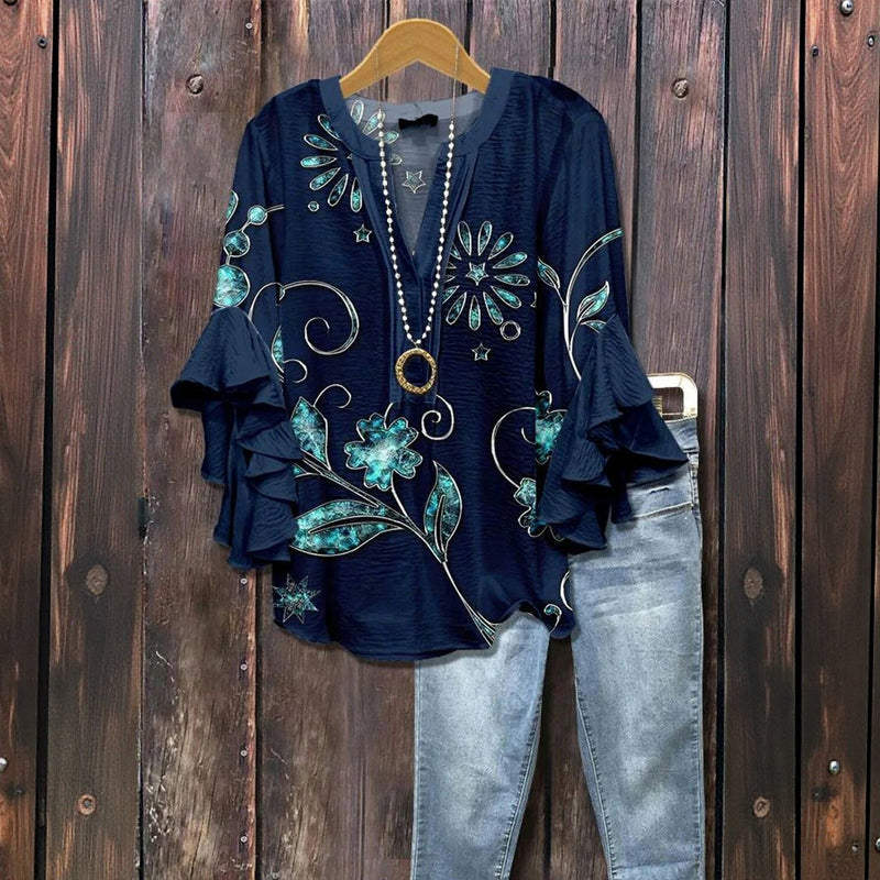 CAROLINA | Elegant Floral Blouse