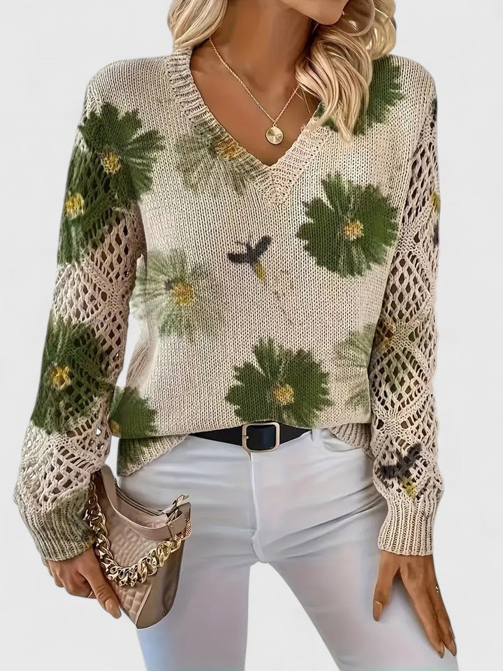 LIZA | Cozy Flower Sweater