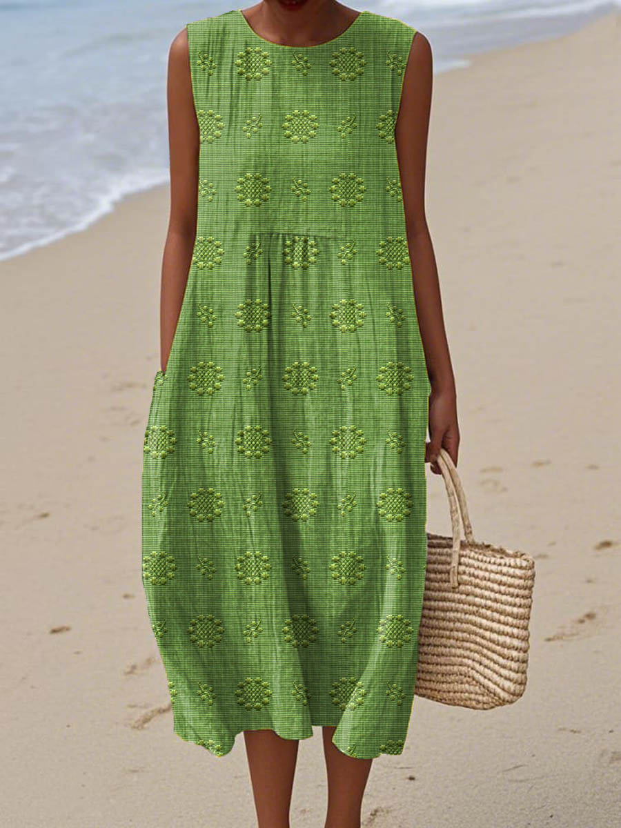 SOFIE | Midi Sleeveless Dress – Light Freedom, Everyday Charm