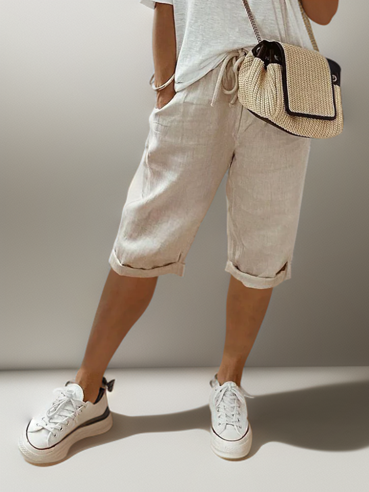 CHLOE | Joggers with Elastic Waist and Side Pockets
