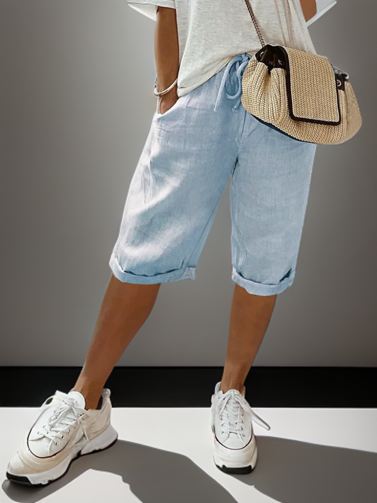 CHLOE | Joggers with Elastic Waist and Side Pockets