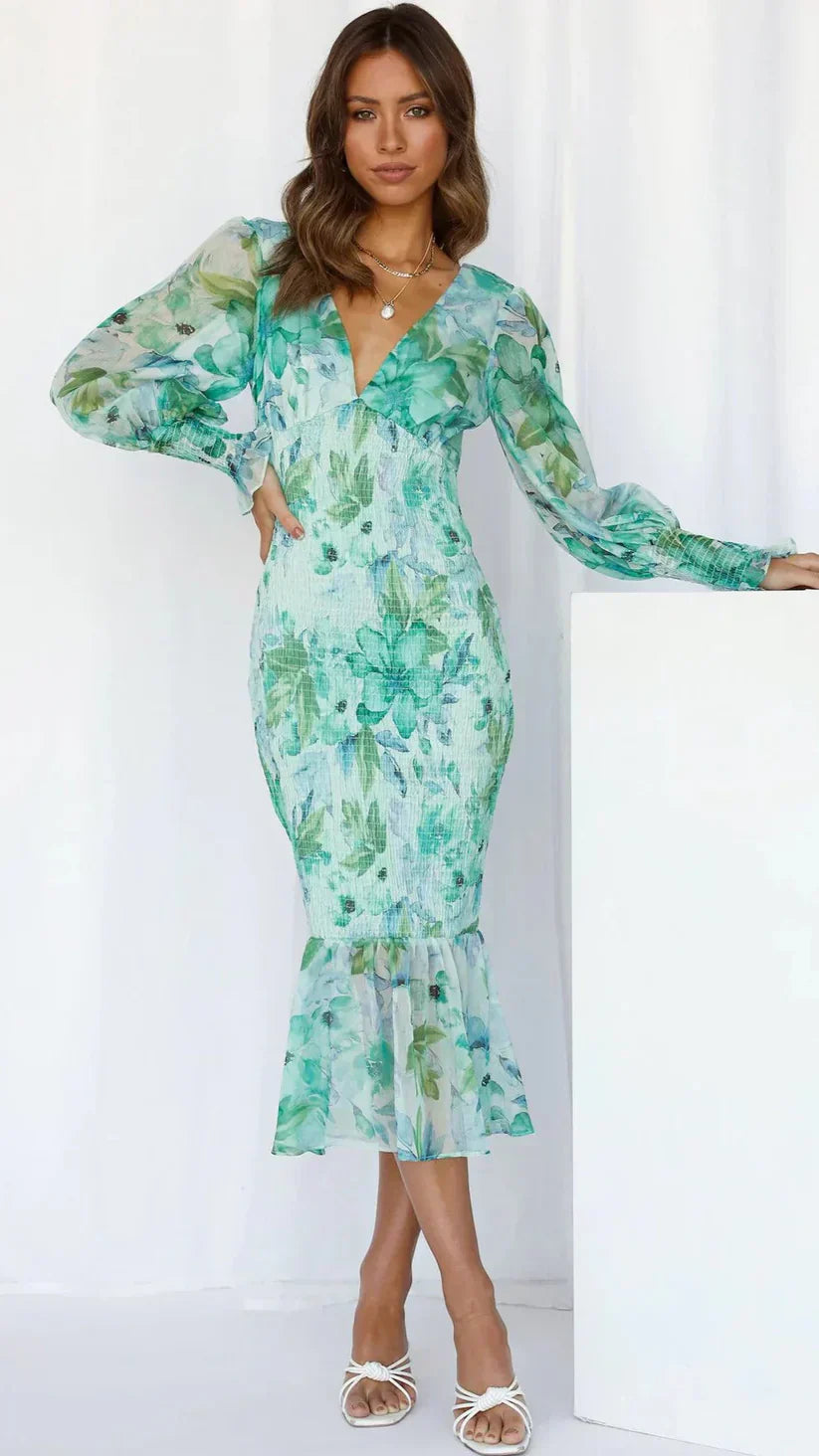MILEY | Dress with Floral Print