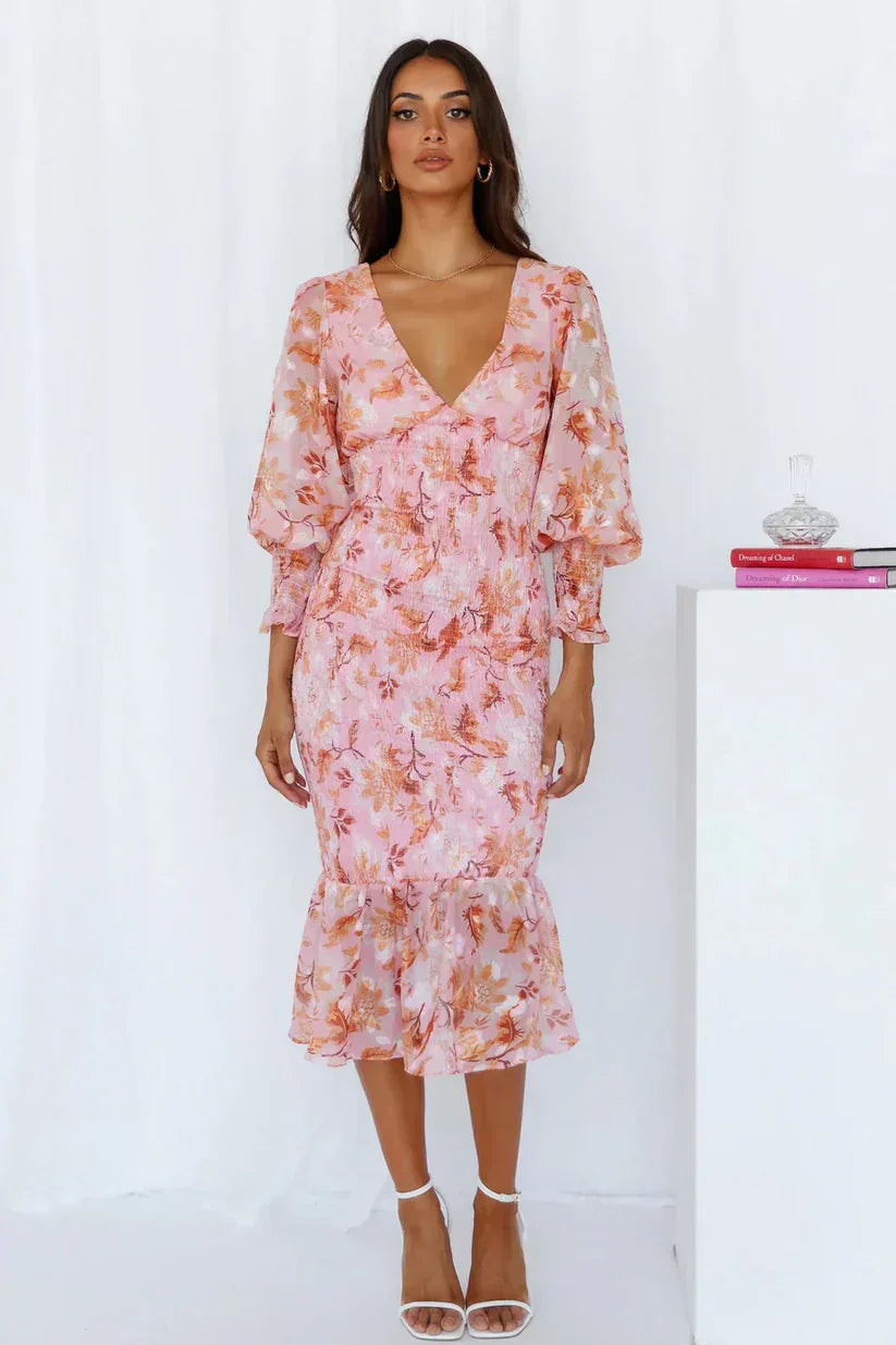 MILEY | Dress with Floral Print