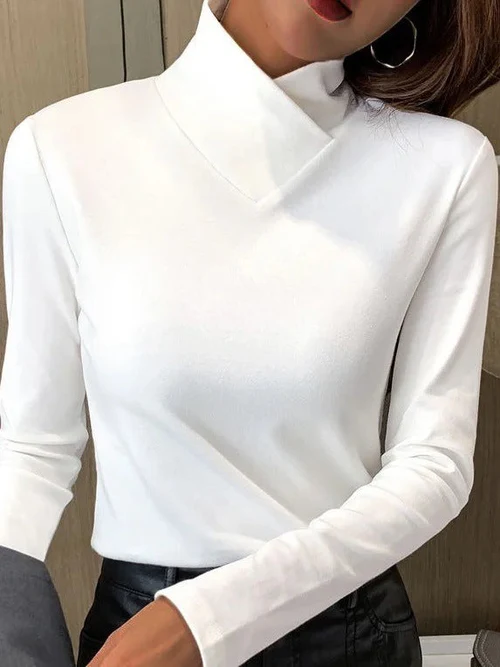 ISALINE | Top with Asymmetric Collar