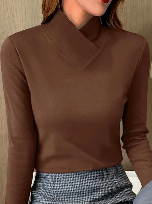 ISALINE | Top with Asymmetric Collar