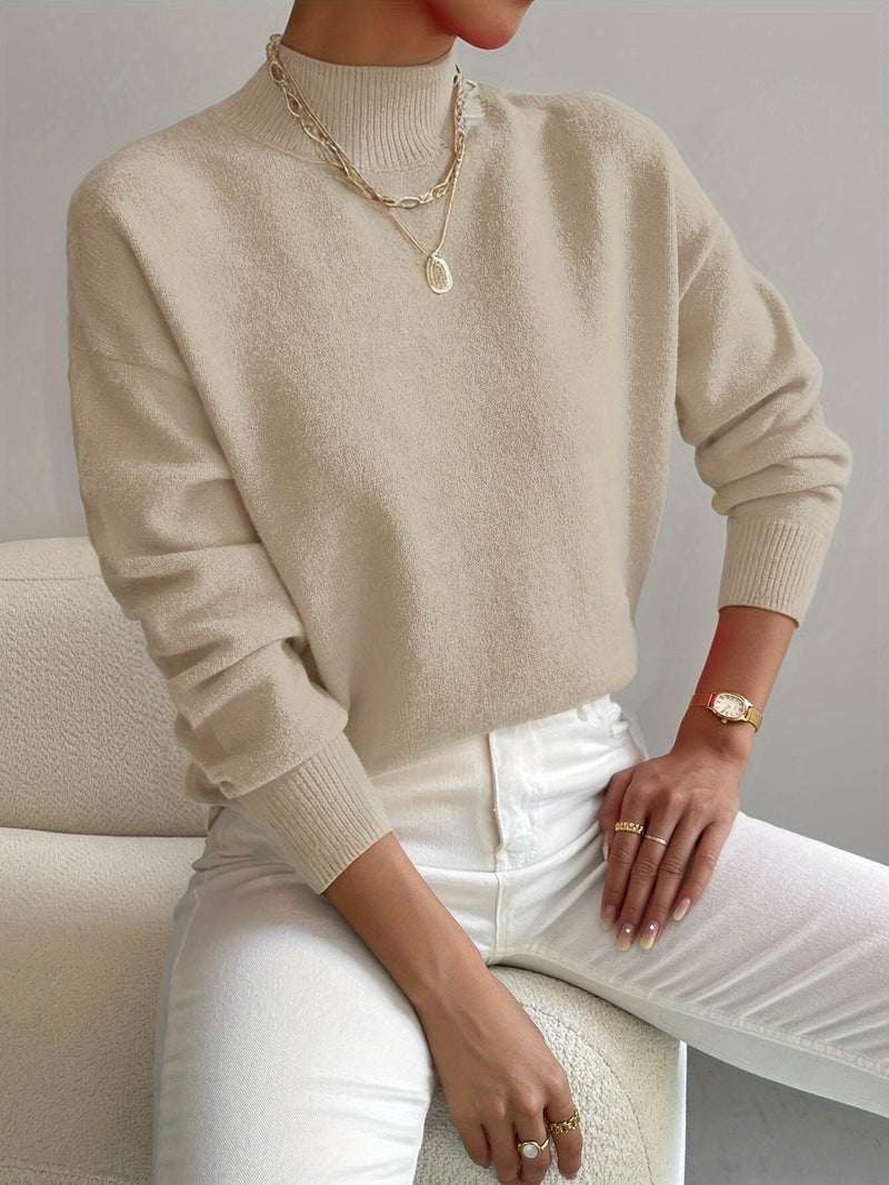 JEANINE | Comfortable High Neck Sweater