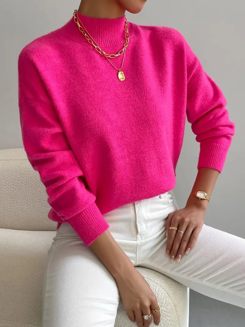 JEANINE | Comfortable High Neck Sweater